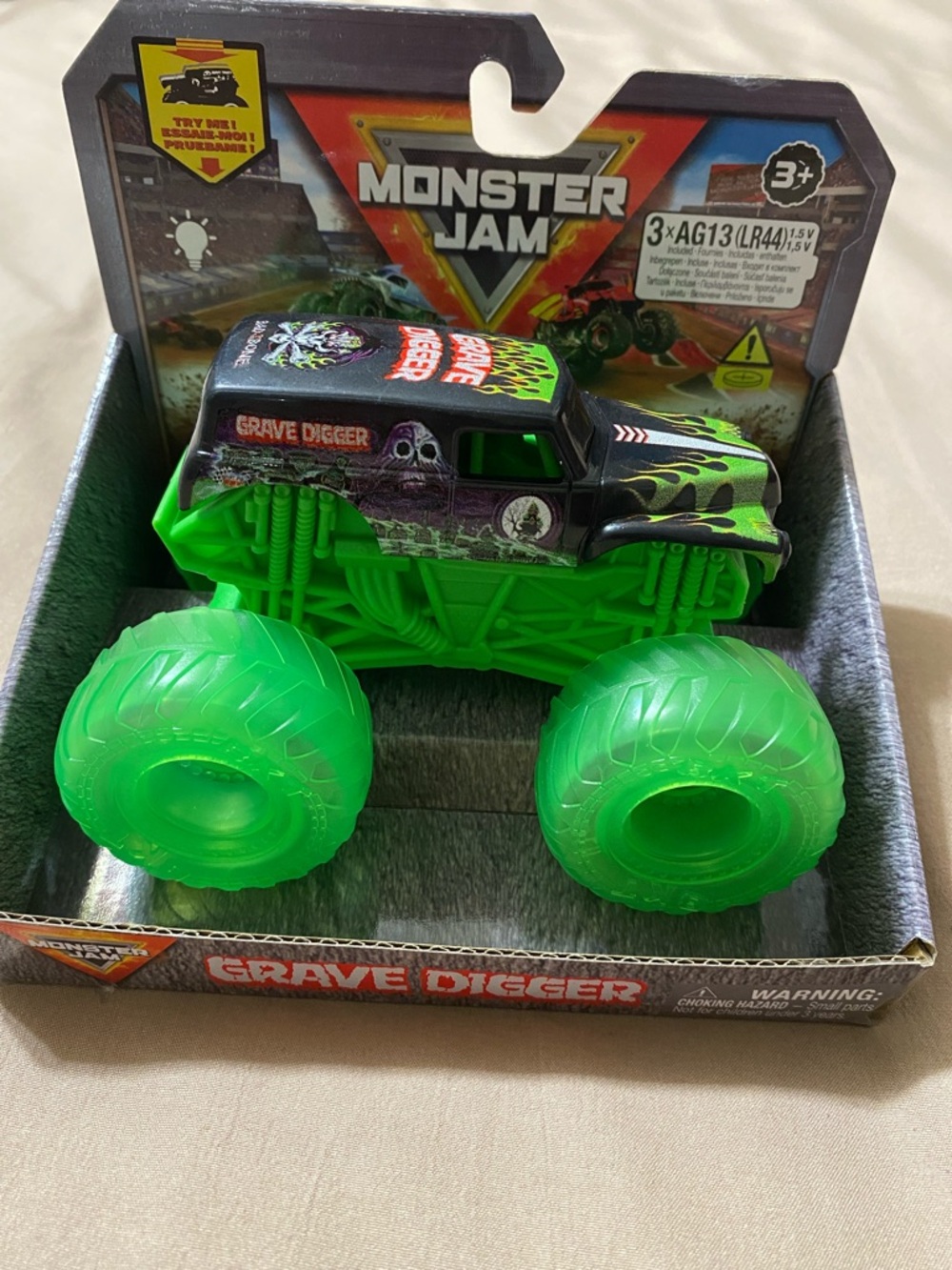 Monster Jam Grave Digger Kids Monster Truck - Neon Green